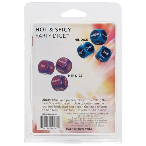 Hot and Spicy Party Dice