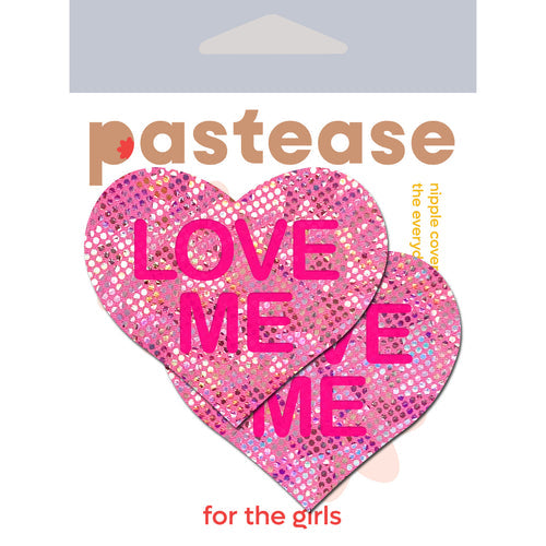 PASTEASE LOVE ME HEART PINK - PASHRTDMGLTPK