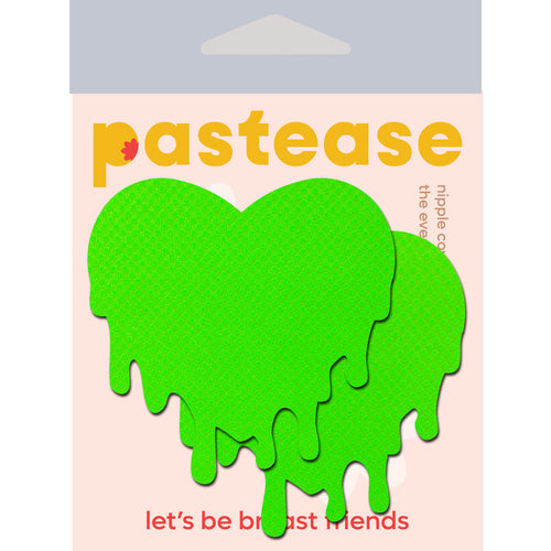 PASTEASE NEON GREEN MELTY HEARTS - PASHRTMELTNGR