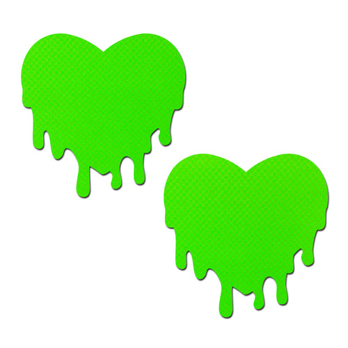 PASTEASE NEON GREEN MELTY HEARTS - PASHRTMELTNGR
