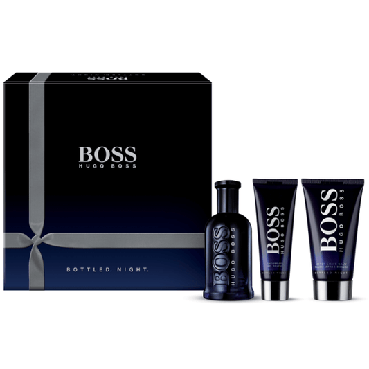 HUGO BOSS BOTTLED NIGHT 3PC SET, UNISEX, EDT-Pinkfoxxx