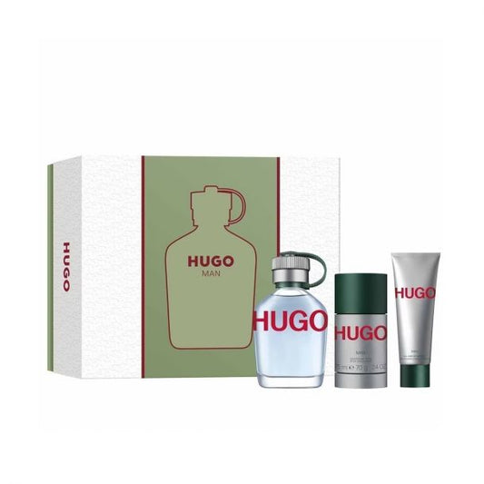 HUGO GREEN 3 PC, MEN'S GIFT SET, EDT-Pinkfoxxx