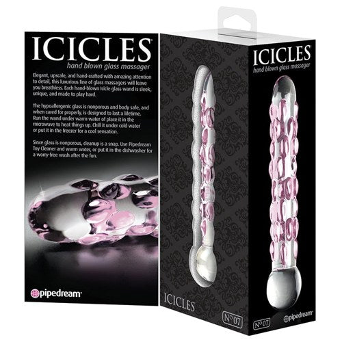 Icicles No.7-Pink Speckels 7