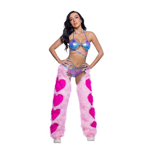 JR301 - Faux Fur Heart Chaps