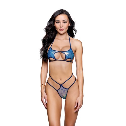 6777 - 2PC Sequin Star Bikini Set