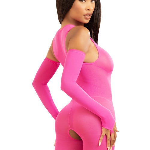 HOT PINK BODYSUIT PINK - SAVSB223