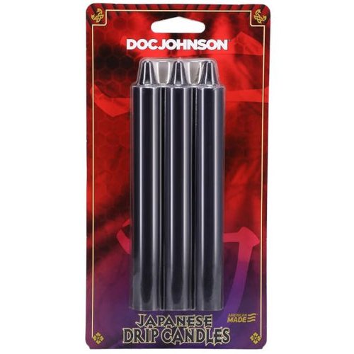 JAPANESE DRIP CANDLES BLACK
