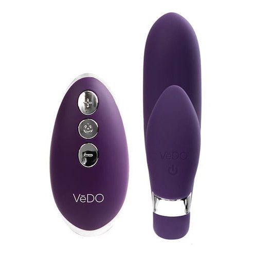 JENI C-SHAPED DUAL MOTOR VIBE WITH REMOTE - PURPLE - VIP2513
