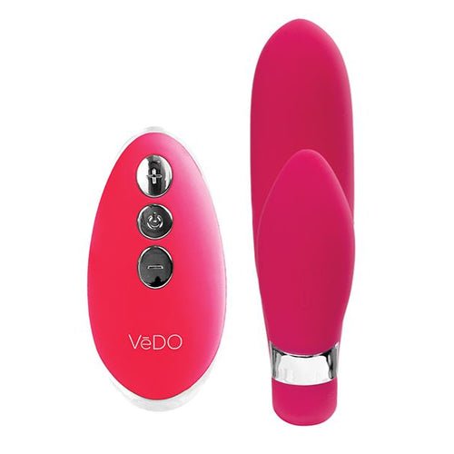 JENI C-SHAPED DUAL MOTOR VIBE WITH REMOTE - PINK - VIP2509