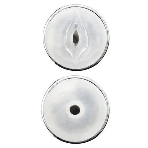 JERK MASTURBATION SLEEVE BLACK WITH CLEAR SLEEVE - VIS0812