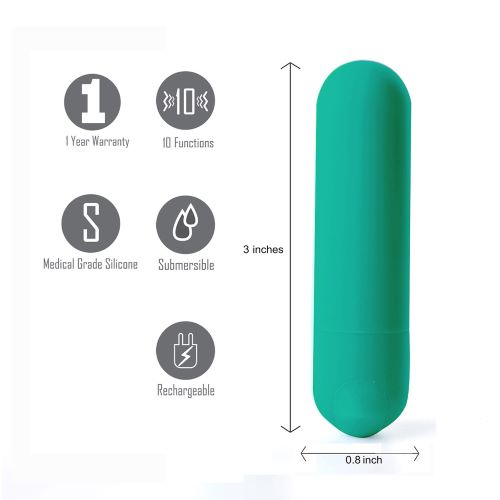 JESSI MINI BULLET RECHARGEABLE EMERALD - MTMA330G2