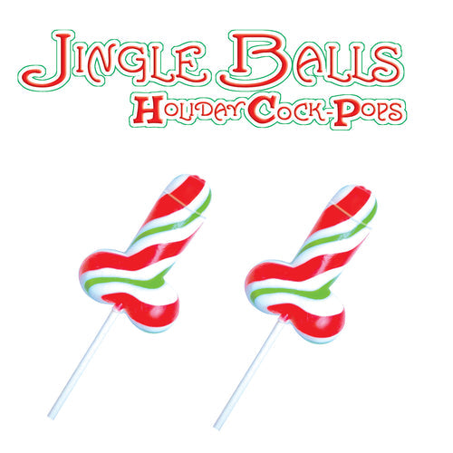 JINGLE BALLS HOLIDAY COCK POPS 12PC DISPLAY