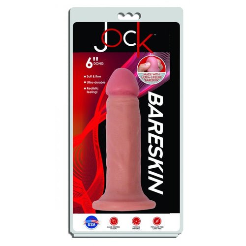 JOCK BARESKIN 6IN VANILLA DILDO - CN09060010