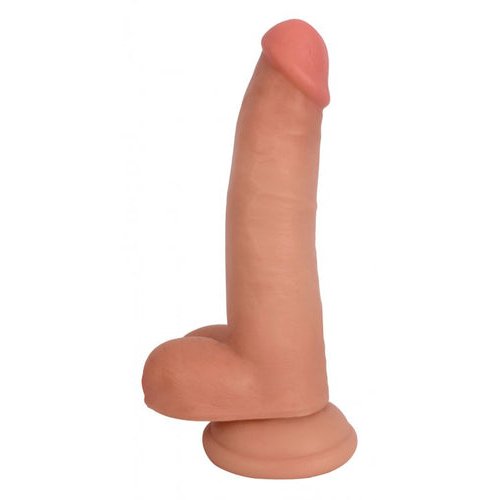JOCK BARESKIN 8IN VANILLA DILDO W/ BALLS - CN09061510