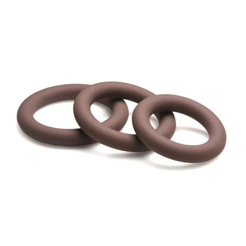 JOCK DISCREET SILICONE COCK RING SET DARK - CN09095411