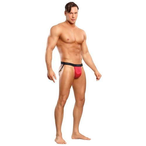 JOCK SATIN LYCRA RED S/M - MP390076RESM