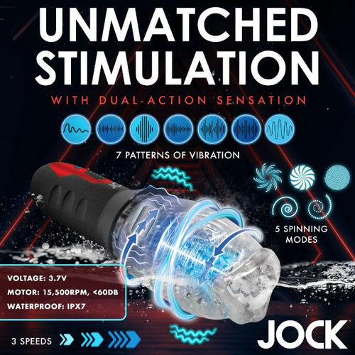 JOCK SPINNING & VIBRATING MASTURBATOR - CN09095600