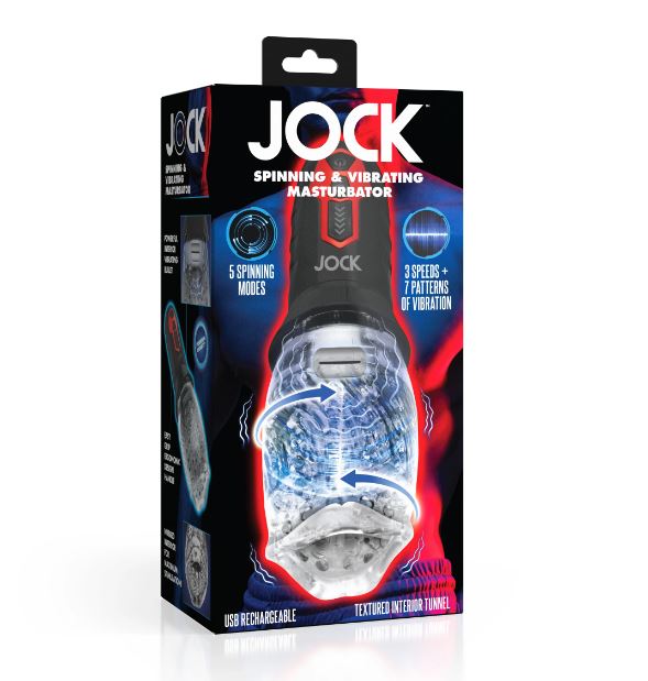 JOCK SPINNING & VIBRATING MASTURBATOR - CN09095600