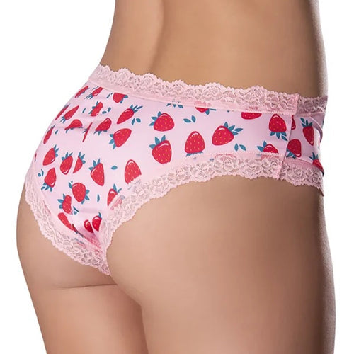 CROTCHLESS BOY SHORT 2XL STRAWBERRY