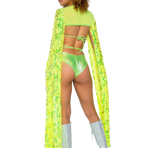 JR184 - Sequin Drop Sleeve Shrug