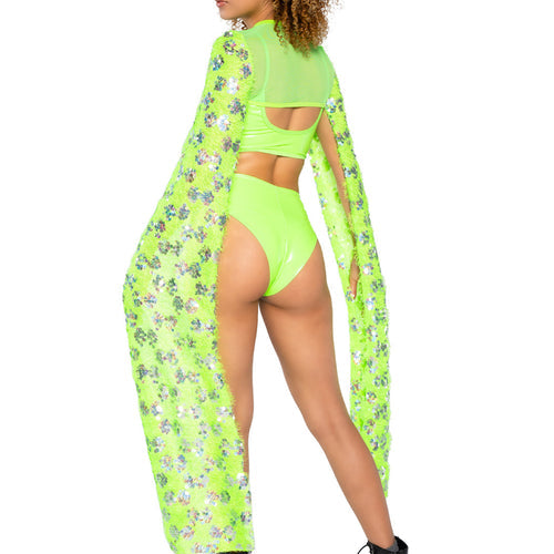 JR201 - Sequin Drop Sleeve Shrug