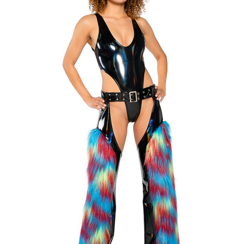 JR197 - Holographic PVC Bodysuit