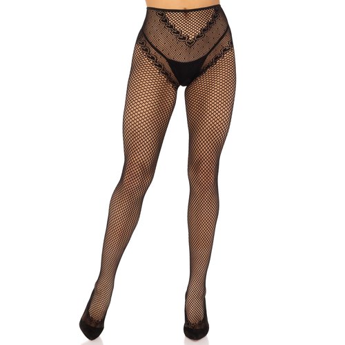 Karma Crotchless Fishnet Tights - 9709      00122