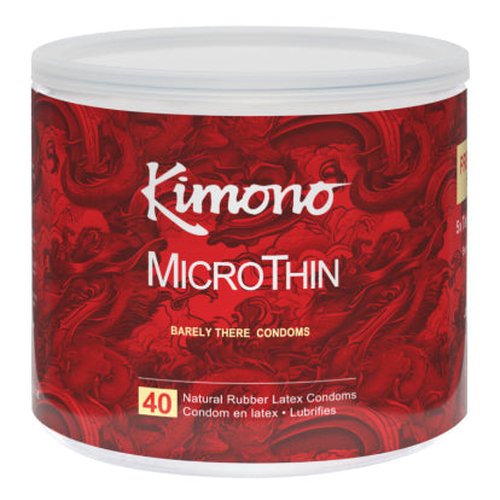 KIMONO MICROTHIN ULTRA THIN 40 CT FISHBOWL - KM05137