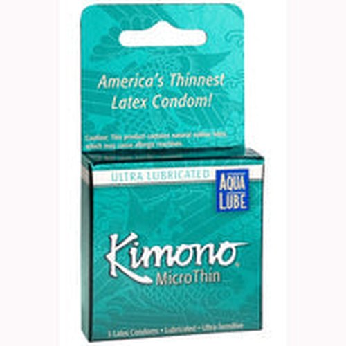 KIMONO MICROTHIN W/ AQUA LUBE 3PK - KM06003