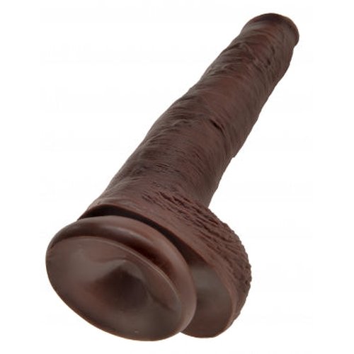 KING COCK 14 IN COCK W/BALLS BROWN - PD553429