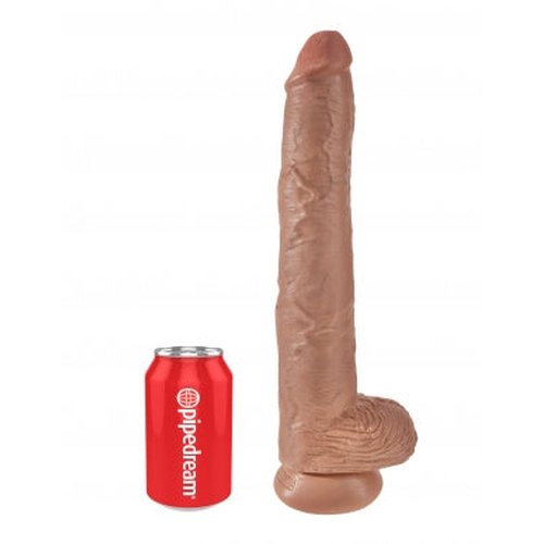 KING COCK 14 IN COCK W/BALLS TAN - PD553422