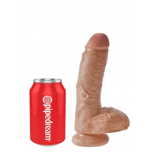 KING COCK 8 IN COCK W/BALLS TAN - PD550722