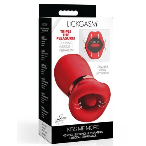 KISS ME MORE KISSING SUCKING & VIBRATING CLITORAL STIMULATOR - XRAH486
