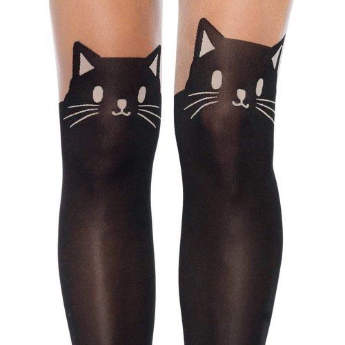 Kura Black Cat Tights - 7908      00922