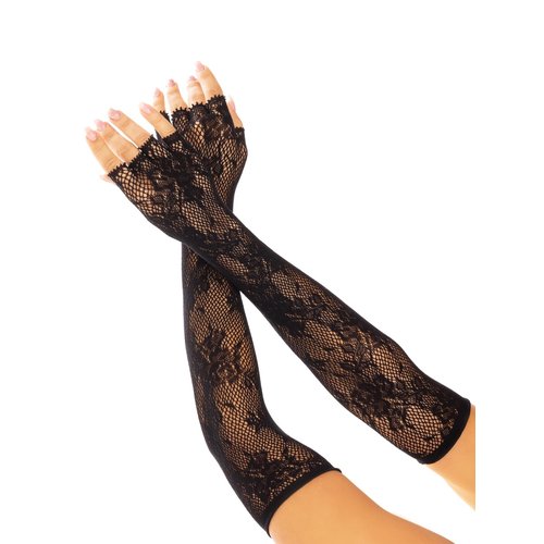 Lace Opera Length Fingerless Gloves - 2034      00122