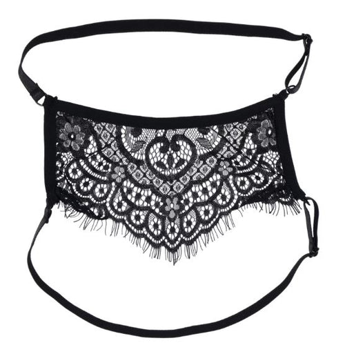 LACE VEILED VISION BLINDFOLD - SS10100