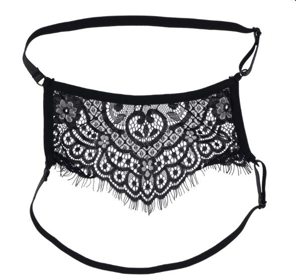 LACE VEILED VISION BLINDFOLD - SS10100