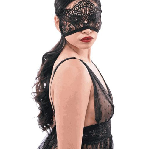 LACE VEILED VISION BLINDFOLD - SS10100
