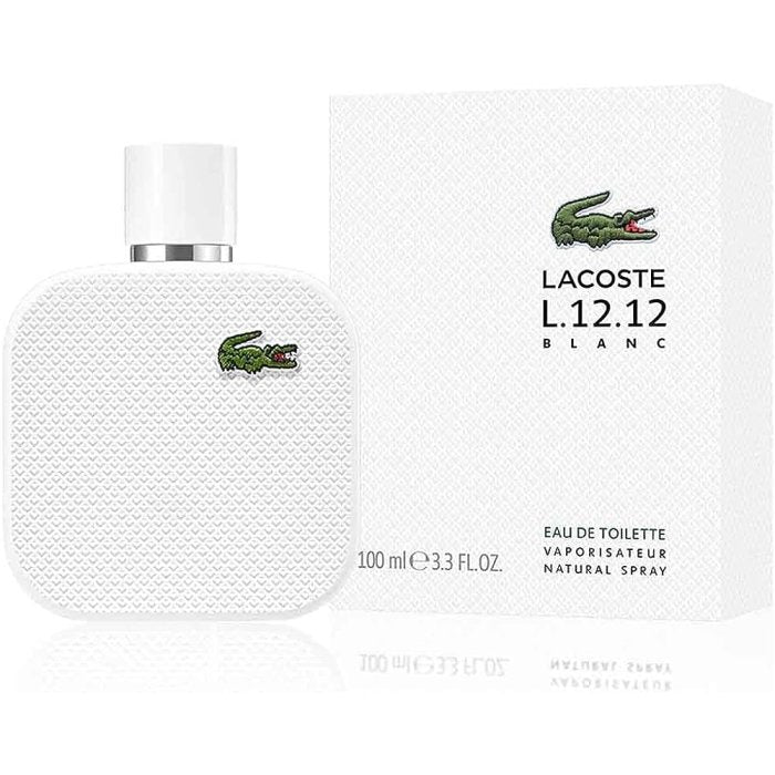 LACOSTE EAU DE LACOSTE BLANC L.12.12 M 3.4OZ, MEN'S PERFUME, EDP-Pinkfoxxx