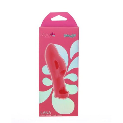 LANA LIQUID SILICONE FINGER VIBE RED - MTBO2509RED
