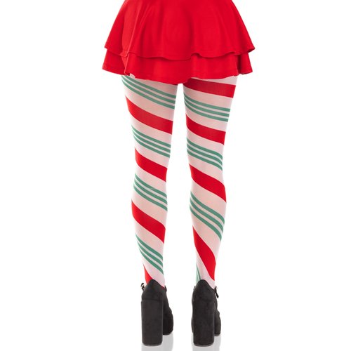 Lane Holiday Ribbon Striped Tights - 7955      21522
