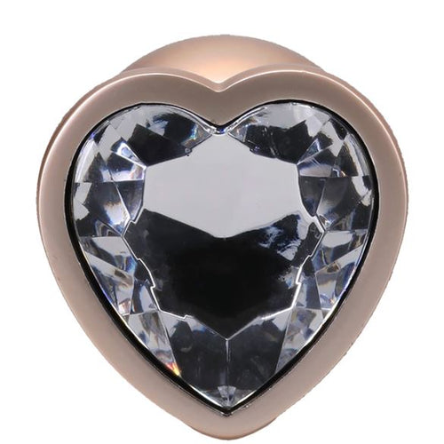 BOOTY BLING HEART DIAMOND JEW/ METAL PLUG M/GOLD