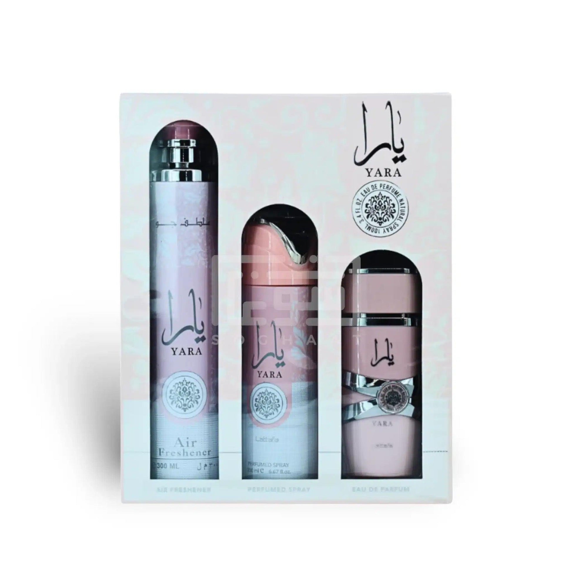 LATTAFA YARA 3PC SET, WOMEN'S GIFT SET, EDP