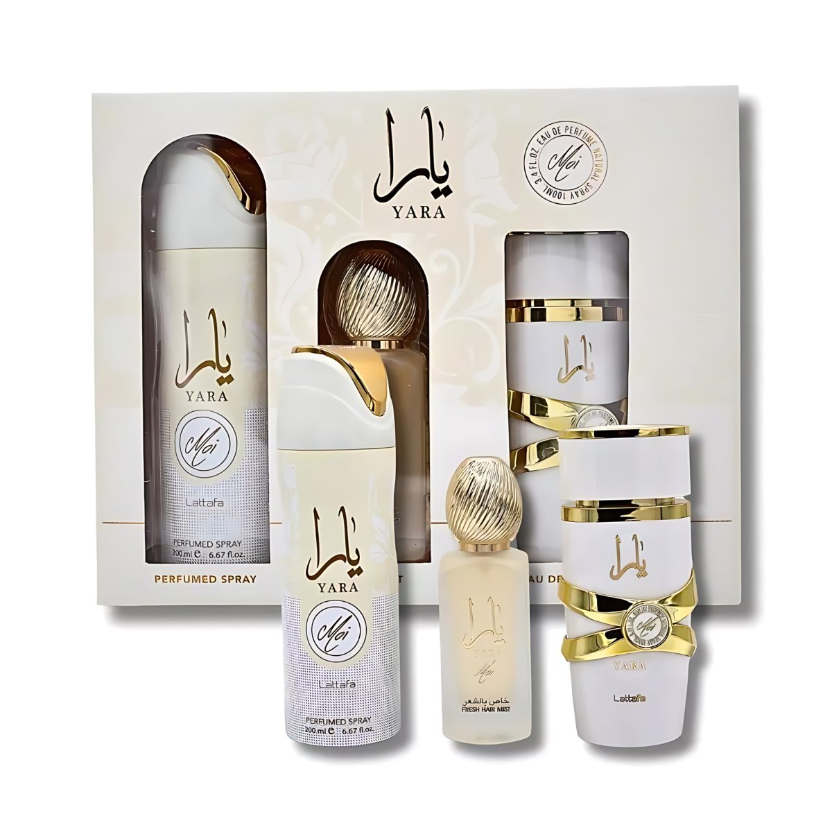 LATTAFA YARA MOI 3PC SET, WOMEN'S GIFT SET, EDP-Pinkfoxxx