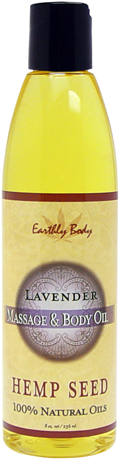 MASSAGE & BODY OIL LAVENDER 8 OZ - EBMAS006
