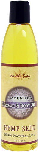 MASSAGE & BODY OIL LAVENDER 8 OZ - EBMAS006