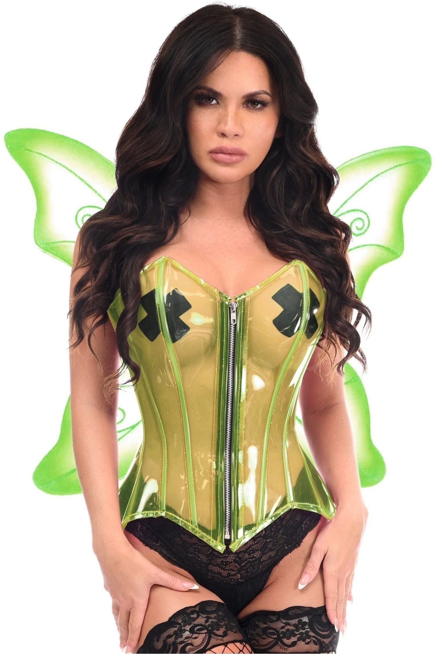 Lavish 2 PC Green Pixie Corset Costume - Daisy Corsets