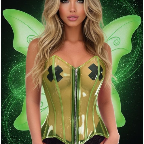 Lavish 2 PC Green Pixie Corset Costume