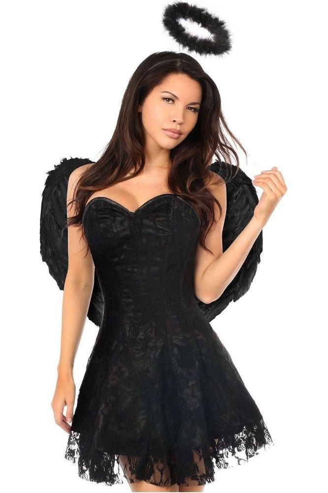 Lavish 3 PC Dark Angel Corset Dress Costume - Daisy Corsets