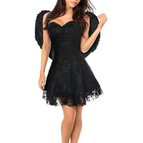Lavish 3 PC Dark Angel Corset Dress Costume